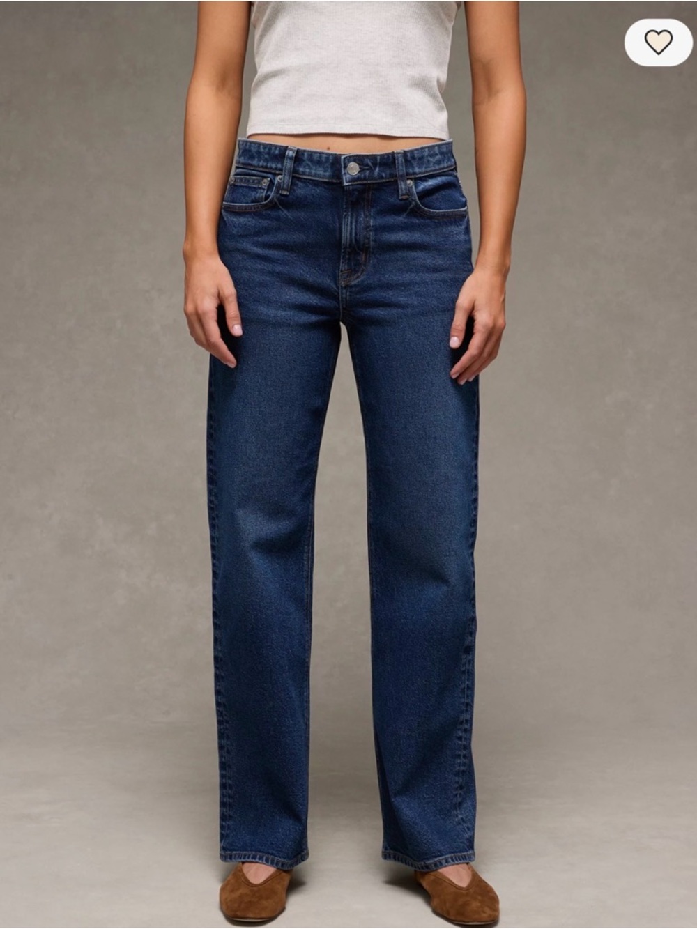 American Eagle Outfitters Stove Pipe Women's Straight Leg Dark Blue Jeans